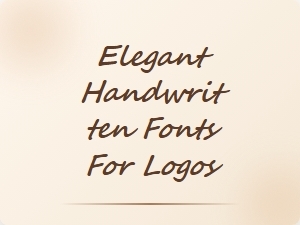 Elegant Handwritten Fonts for Logos